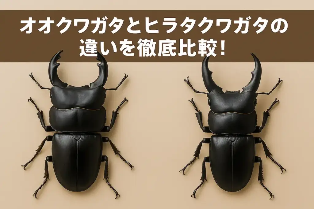 オオクワガタとヒラタクワガタの違いを徹底比較！初心者必見